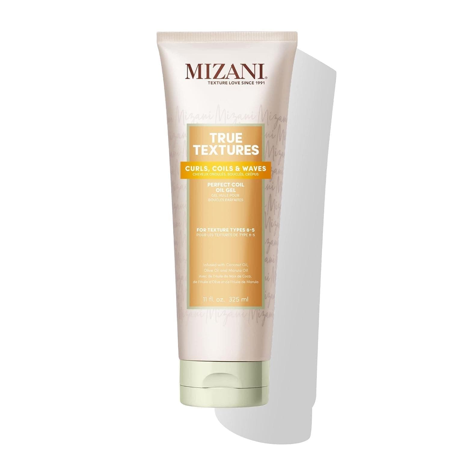 Mizani True Textures Perfect Coil Oil Gel | Curly Hair Gel Styler| Moisturizes and Fights Frizz | With Coconut Oil | Paraben & Silicone-Free | For Curly, Dry Hair | 11 Fl. Oz.