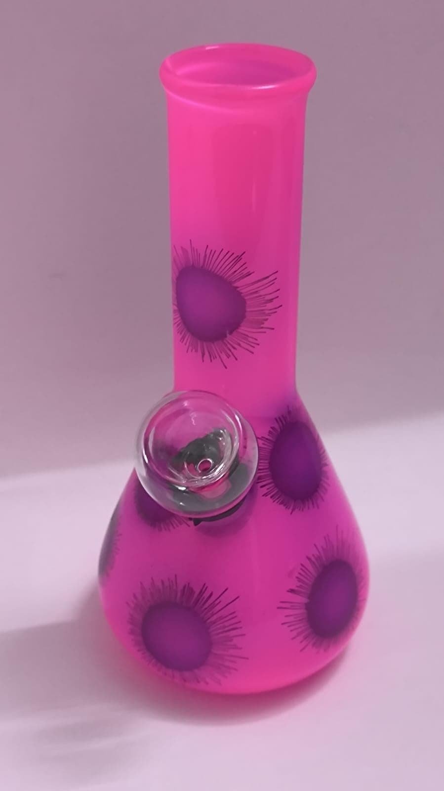 MFT 5 INCH COULRED Glass Water Bong CHILLUM and Oil Pipe (multicouor)