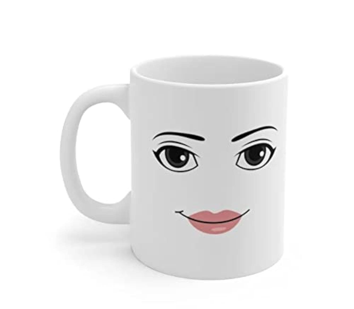 WOMAN FACE Mug Funny Girl Cute Gamer Birthday Gift Hot Chocolate Cup Back To School Mug