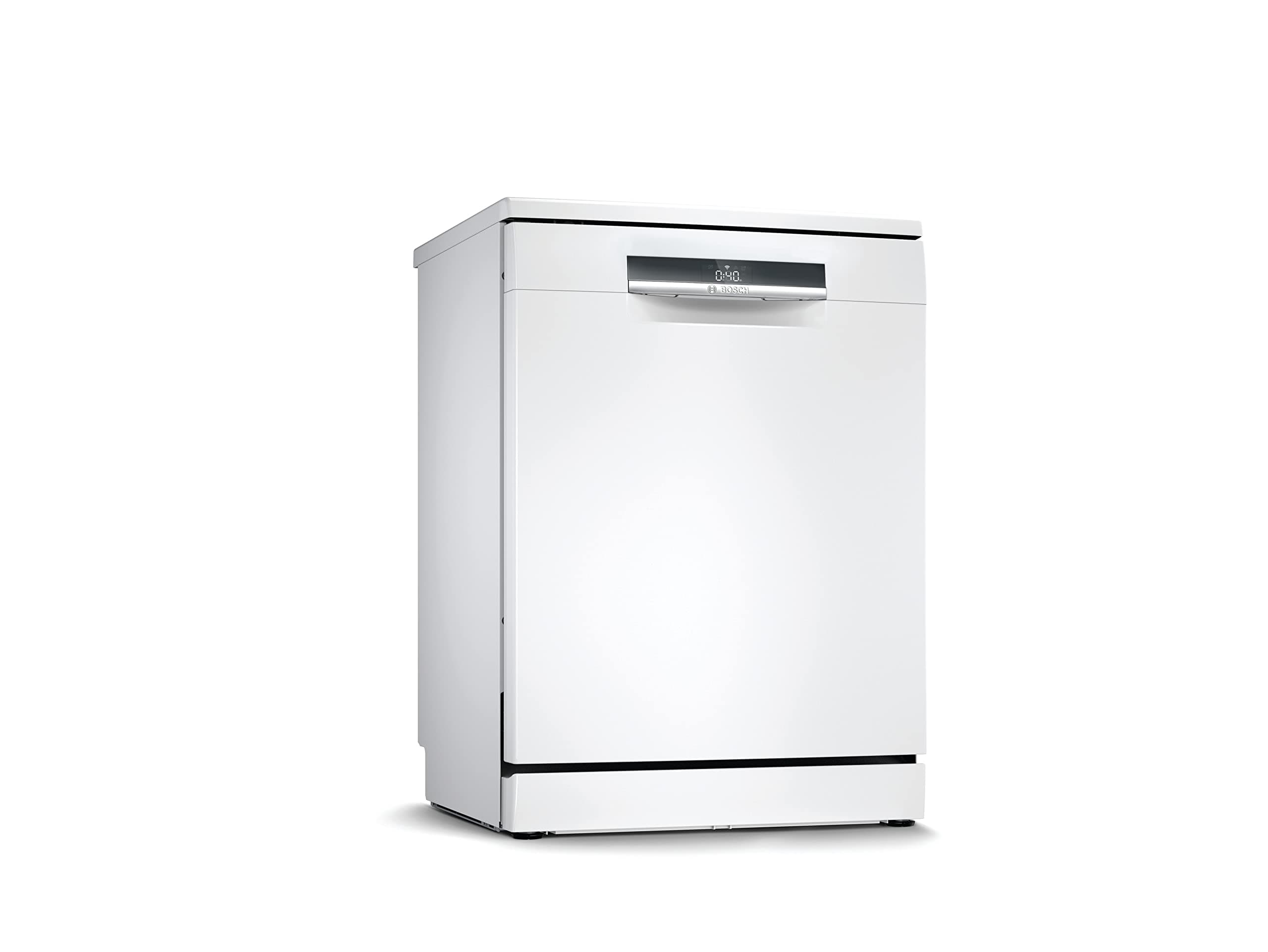 Bosch Home & Kitchen Appliances Bosch SMS6EDW02G Dishwasher, HomeConnect, EfficientDry, Extra Clean Zone, Favourite Function, 60 cm, White, Serie 6, Freestanding [Energy Class C]