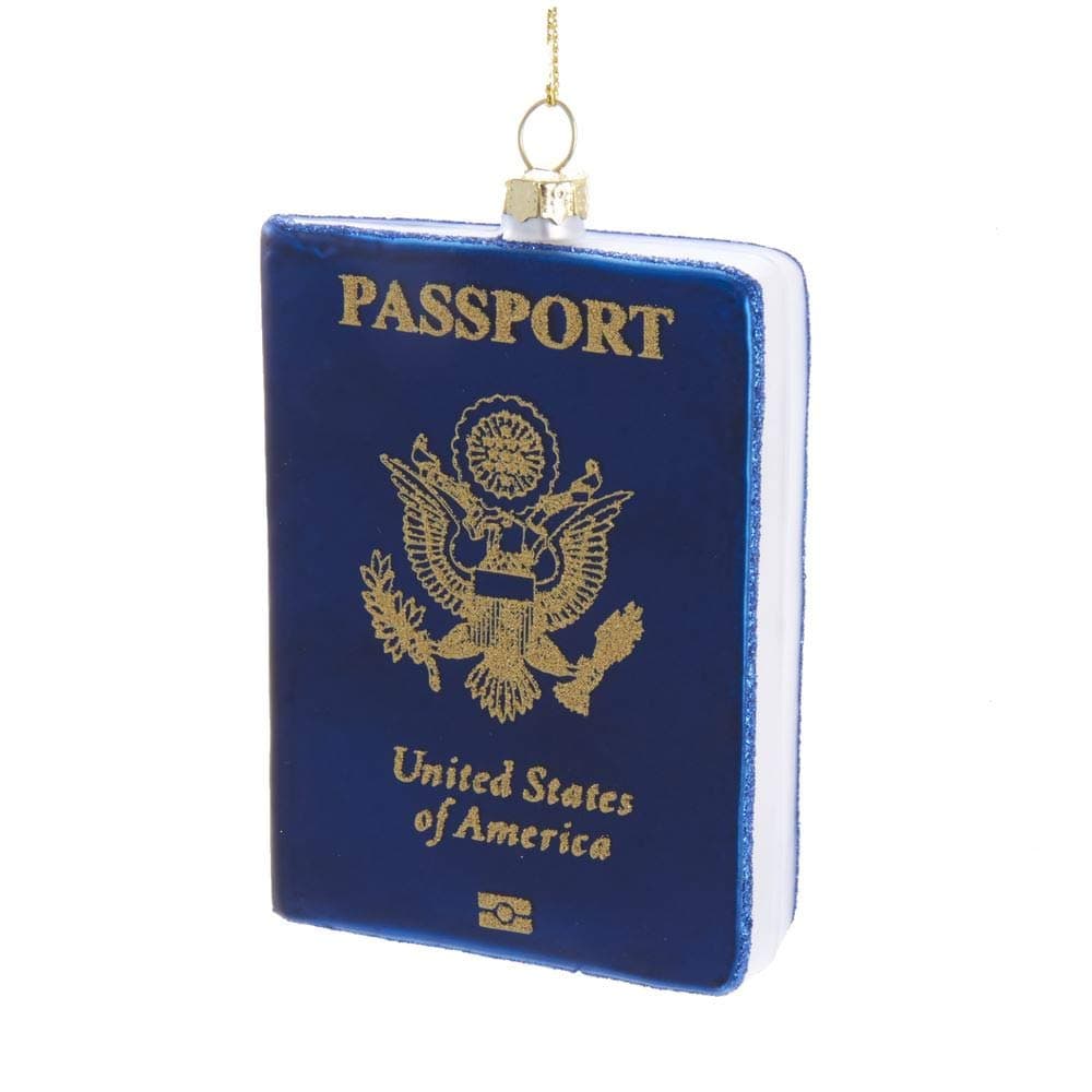 Kurt S. Adler Glass Passport Ornament