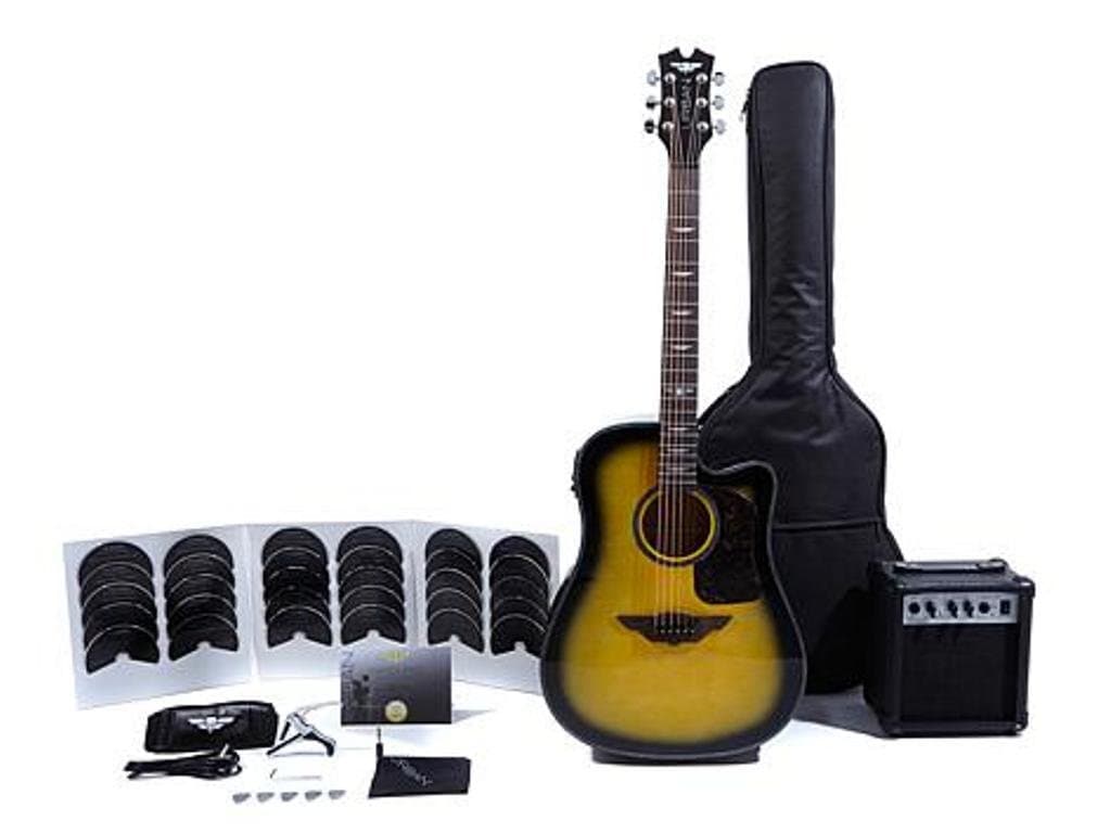 Keith Urban Acoustic-Electric Ripcord 40-piece Guitar Package (Right Handed) - Brazilian Burst
