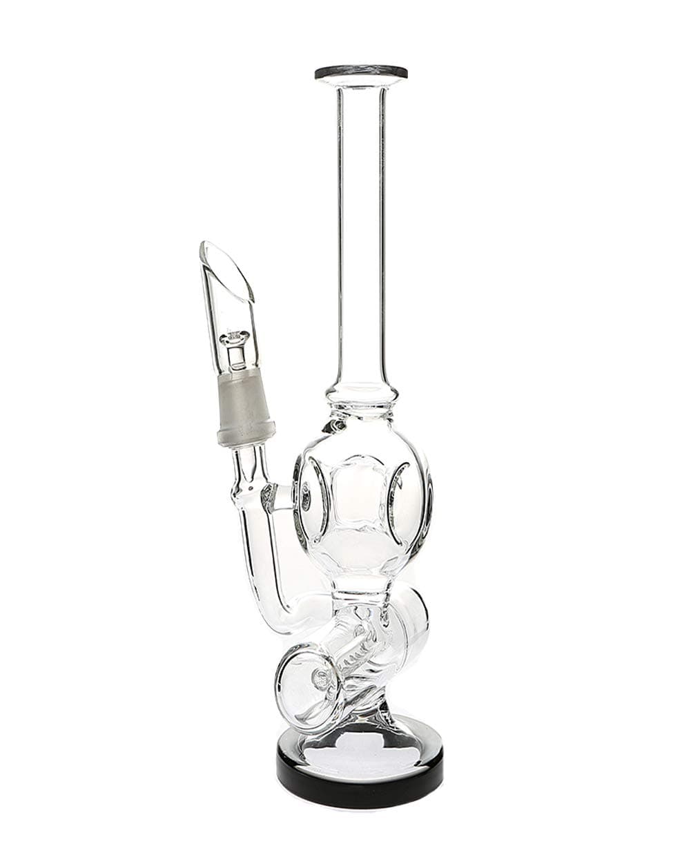 White6 Glass Bong Transparent Water Pipes Smoking 20cm Tall 14.5mm Joint