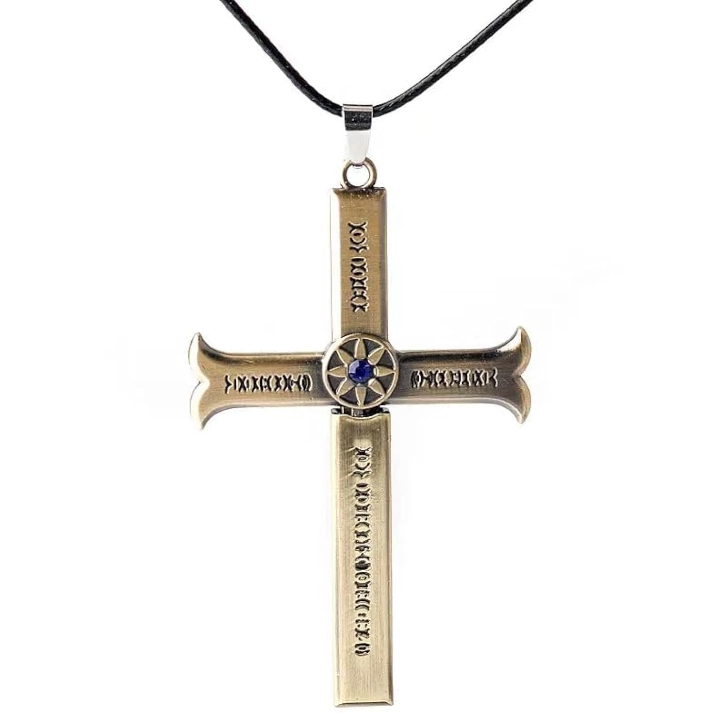 Yuoos Anime A Piece Necklace Dracule Mihawk Cross Sword Pendent Necklace Choker Cosplay for B