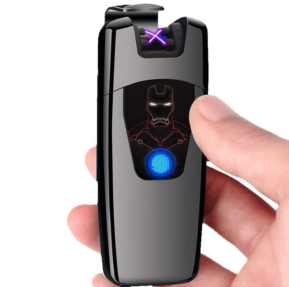 Briskyto Electric Arc Lighter, Candle Lighter, Windproof Flameless Lighter, Dual Arc USB Rechargeable Lighter With USB Cable Portable Sensor Switch for Home Kitchen BBQ Outdoor Party Activities