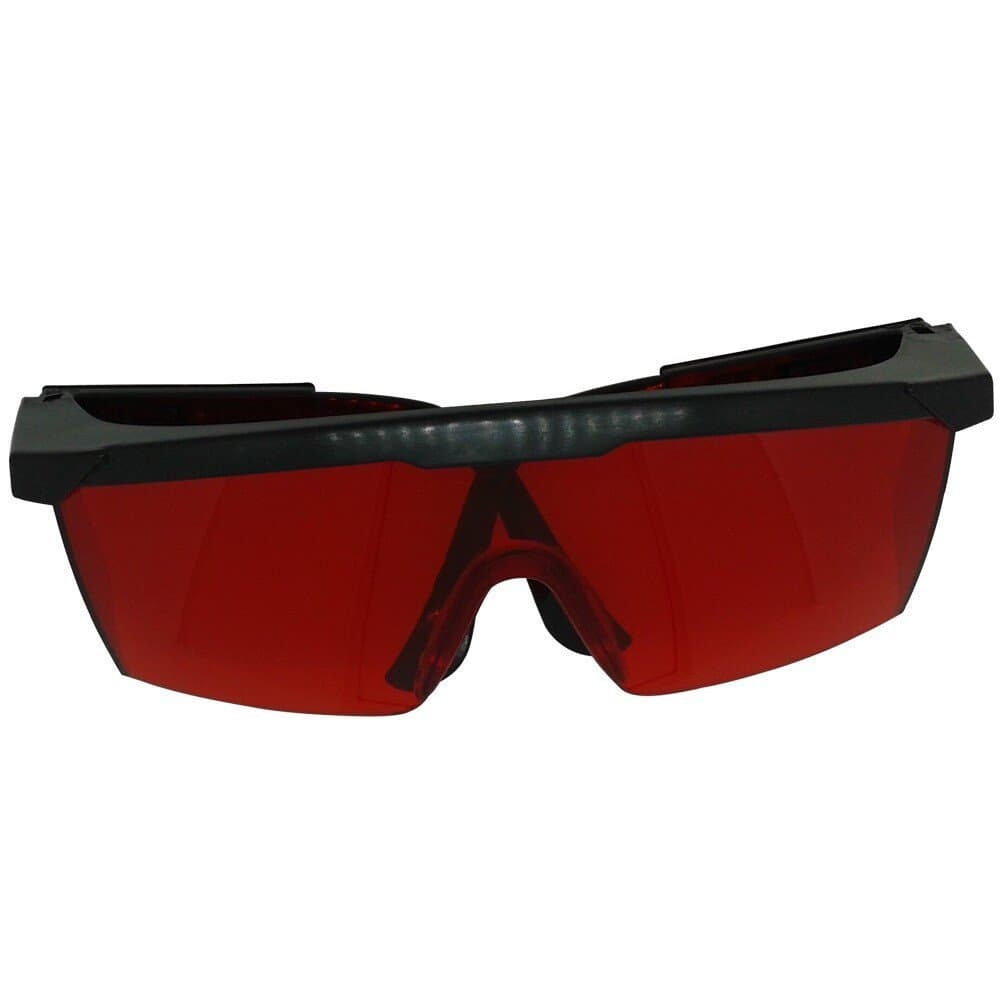 bodajingke Economical Laser Safety Goggles, Red Eye Protection Glasses with Frame,