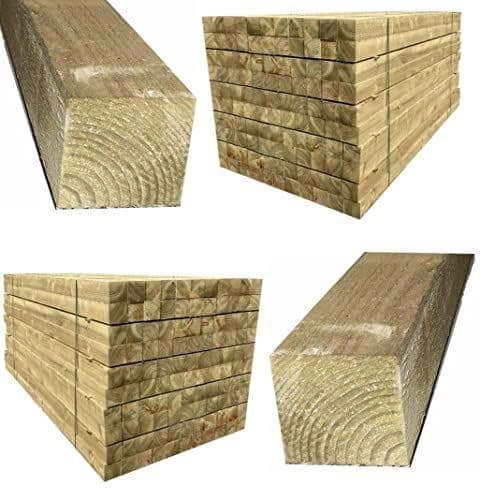 Premier Garden Supplies Pressure Treated Timber Wooden Gate Fence Post 100 mm x 100 mm 2.4 m (8ft)