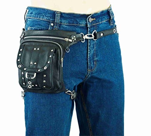 Mara Leather ML79108 Leather Drop Leg Thigh Bag Concealed Gun Pocket