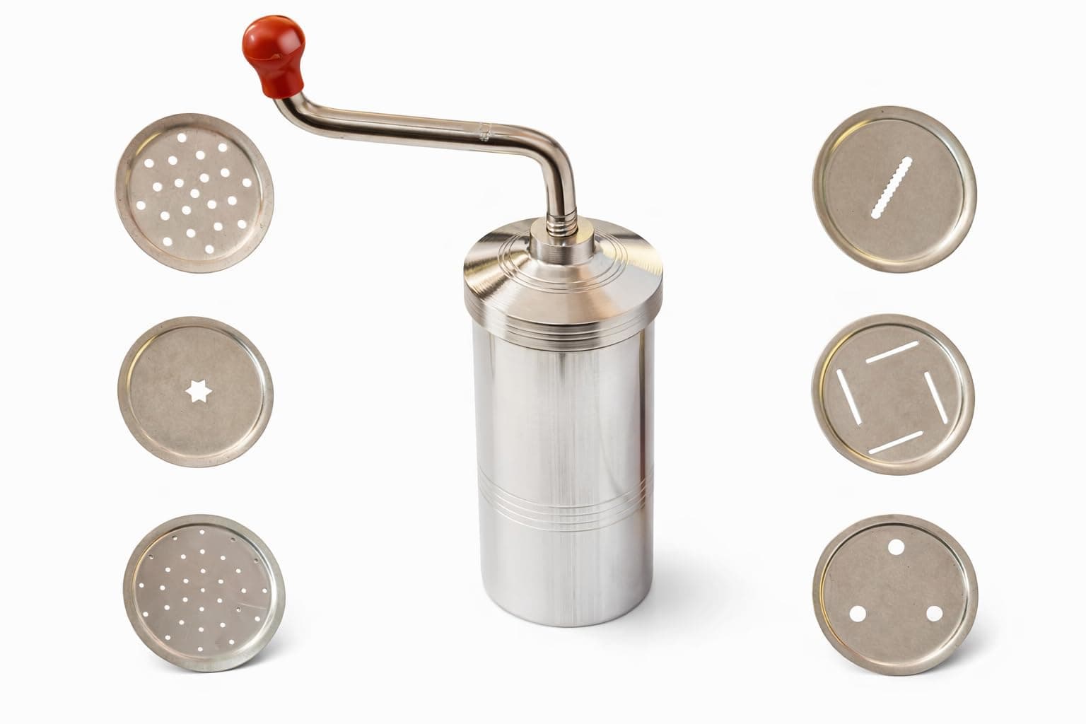 Abee Stainless Steel Sev Maker Machine with 6 Jali | Murukku Maker/Chakli Press | Namkeen & Farsan Maker Hand Press | Heavy Duty Kitchen Tool for Sev, Gathiya & Snacks