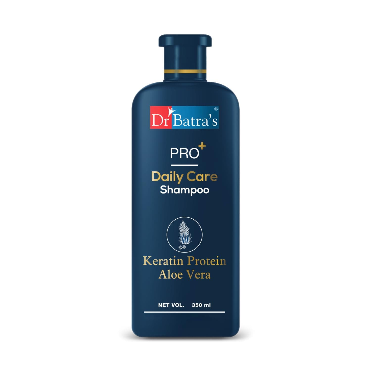 Dr Batra's® PRO+ Daily Care Shampoo| With Aloevera & Keratin Protein|Mild Shampoo, Sulphate & Paraben Free|Daily Care Natural Protein Shampoo, protects from daily tear|Suitable for Men & Women, 350ml
