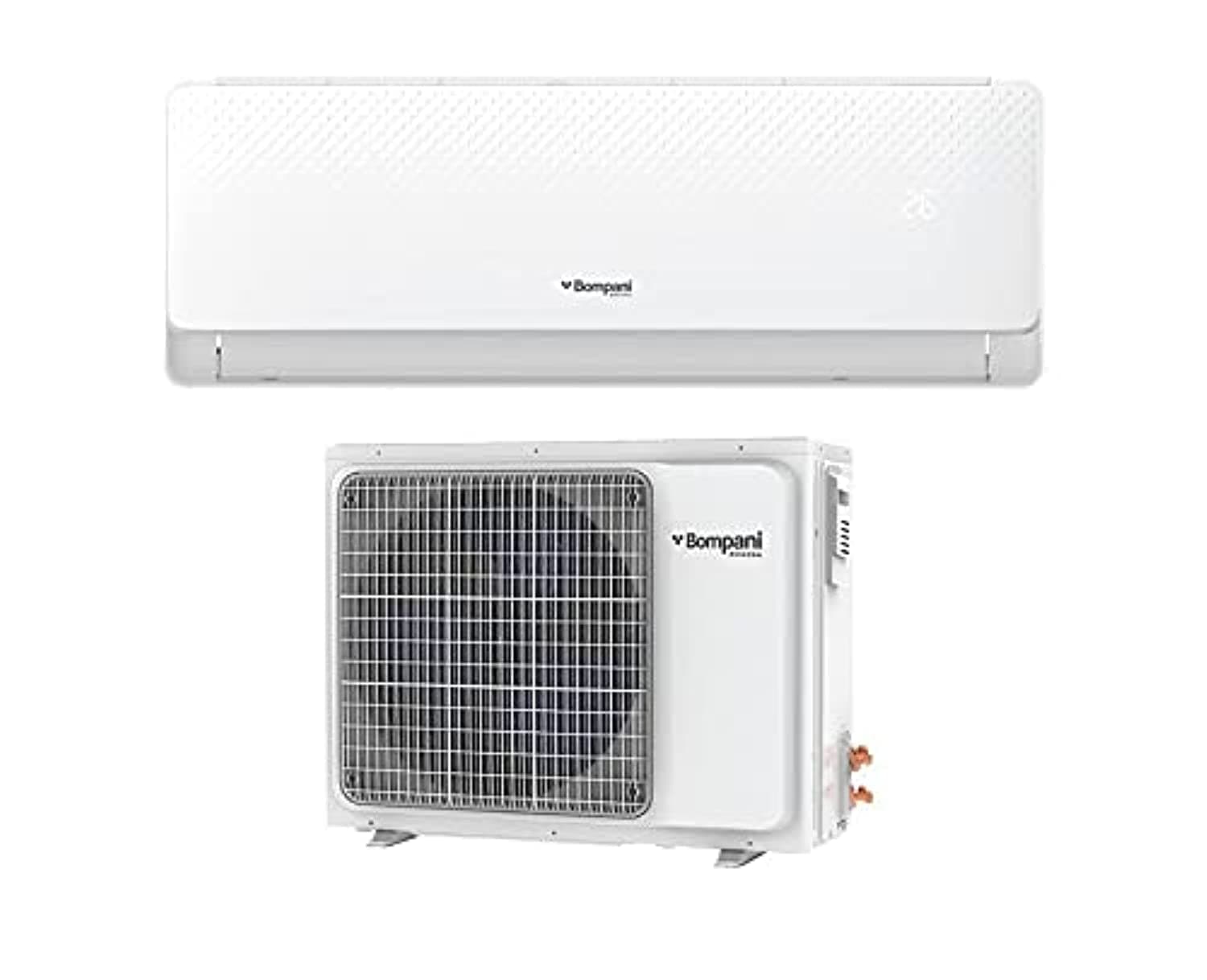 BompaniSplit Air Conditioner 1 Ton 12,000 BTU Gas R410 T3 Super Tropical Compressor Model BSAC12CR2-1 Years Full & 5 Years Warranty.