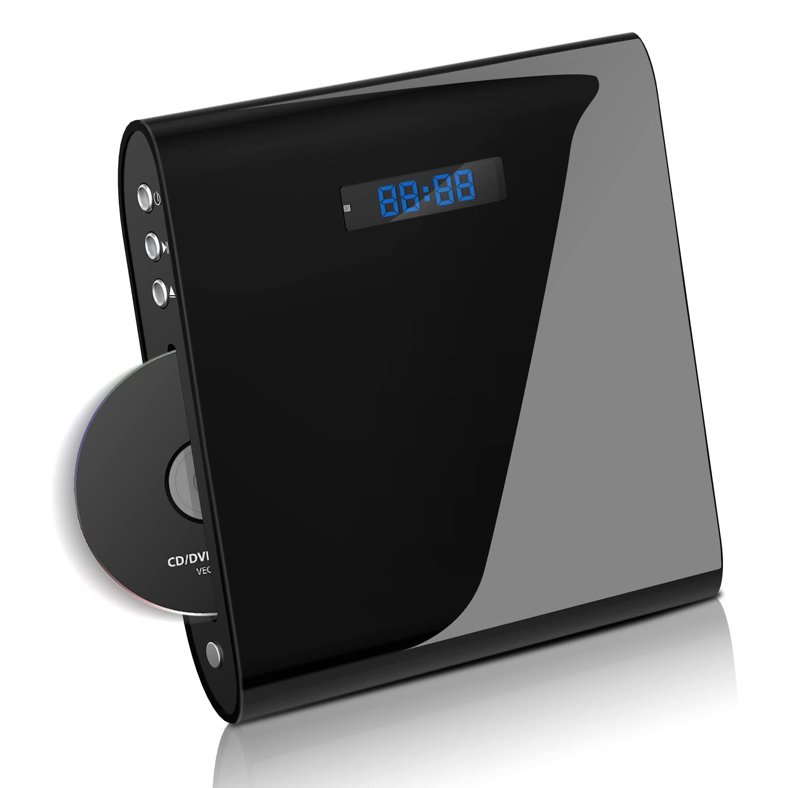 Slot-in All Region Free DVD Player - 1080P HD with HDMI & AV Output, USB Input, Remote & Wall Mountable (Black)