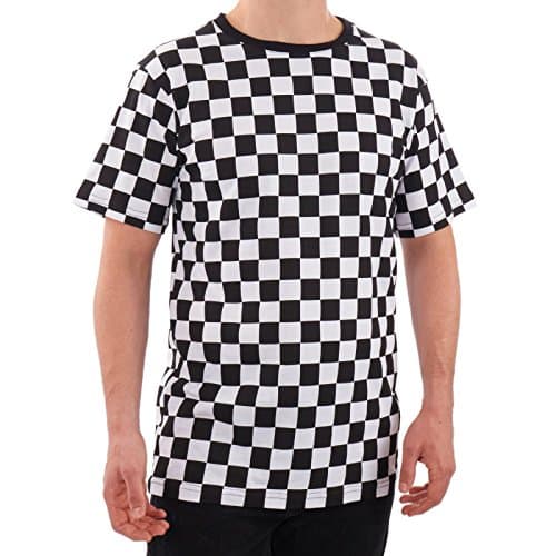 Men's RAD 80's Checkered Shirt Black and White