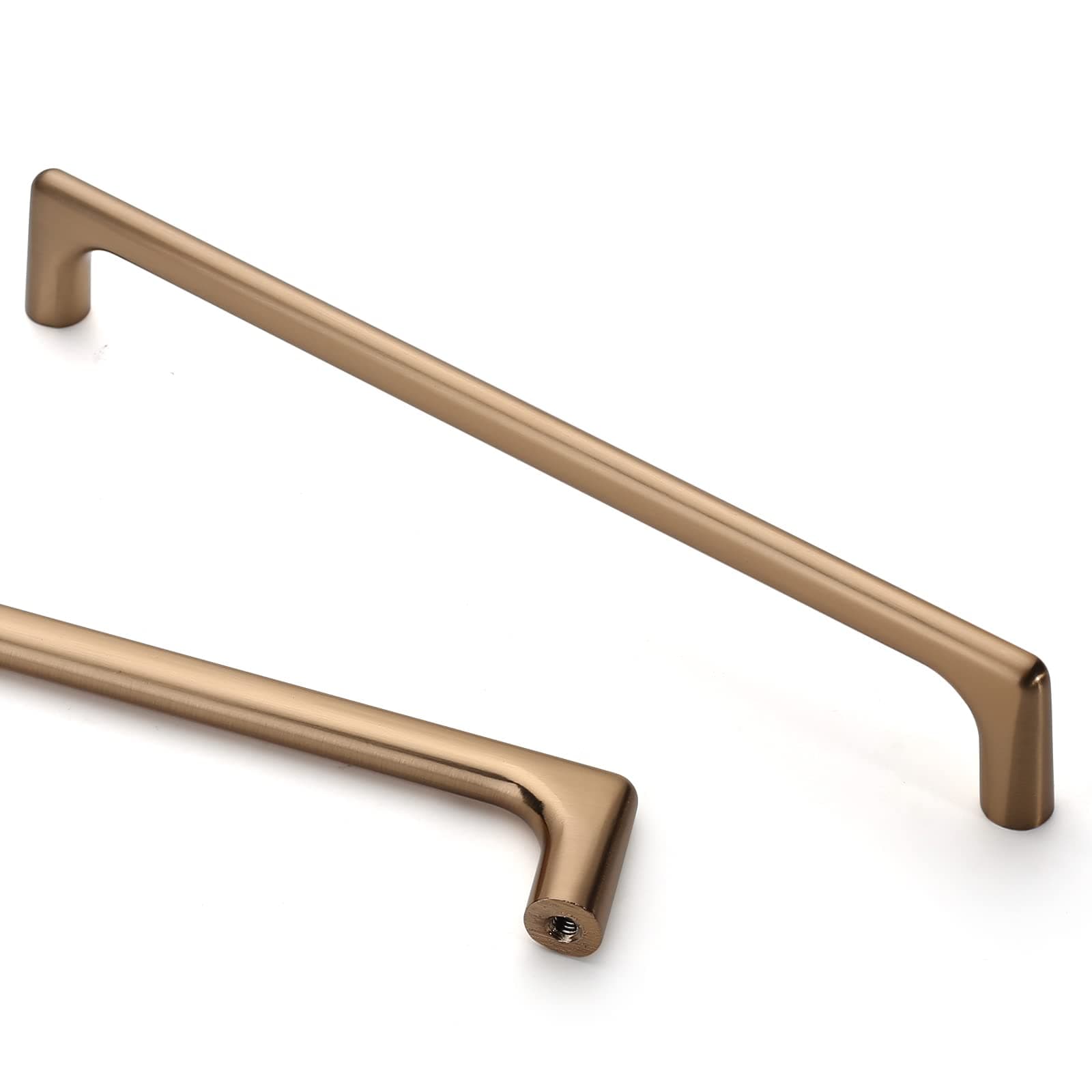 Asidrama 10 Pack 7.5 Inch(192mm) Champagne Bronze Cabinet Pulls Cabinet Handles Cupboard Handles Kitchen Cabinet Hardware for Cupboard Drawer Pulls