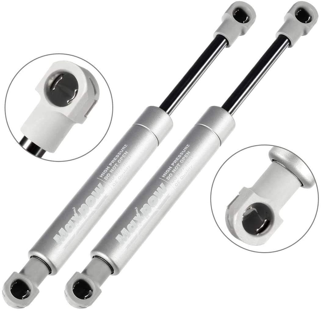 Maxpow 2x Universal Gas Struts 250N 195mm, Compression Springs for Door Hinges, Gas Dampers Gas Lift Stay Lift Fits For Wardrobe Device Bed Cabinet Platform etc