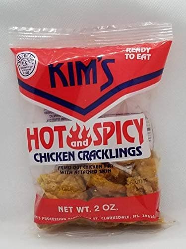 Kim's Fried Chicken Skin (HOT) Cracklin Packs of 6