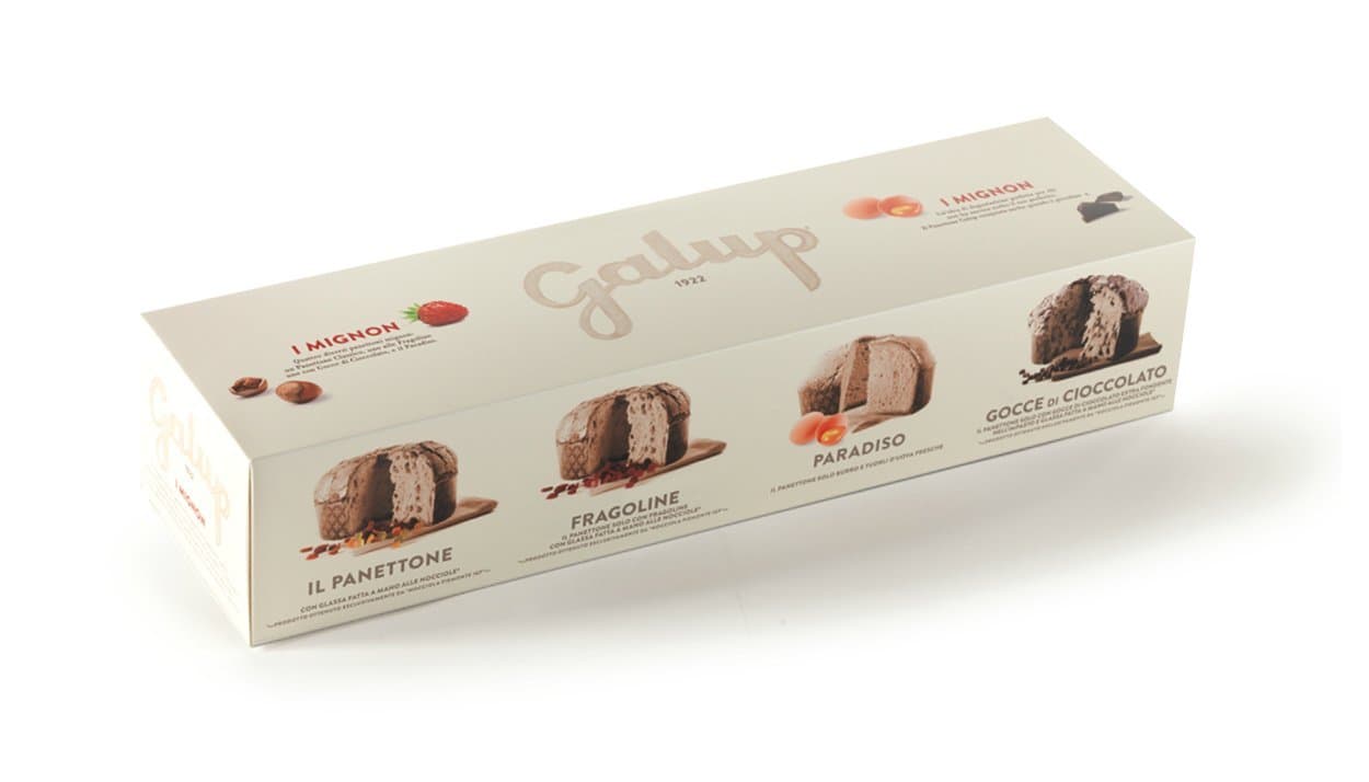 Galup Premium Panettone, 400g, Made in Italy (Mini Assorted)