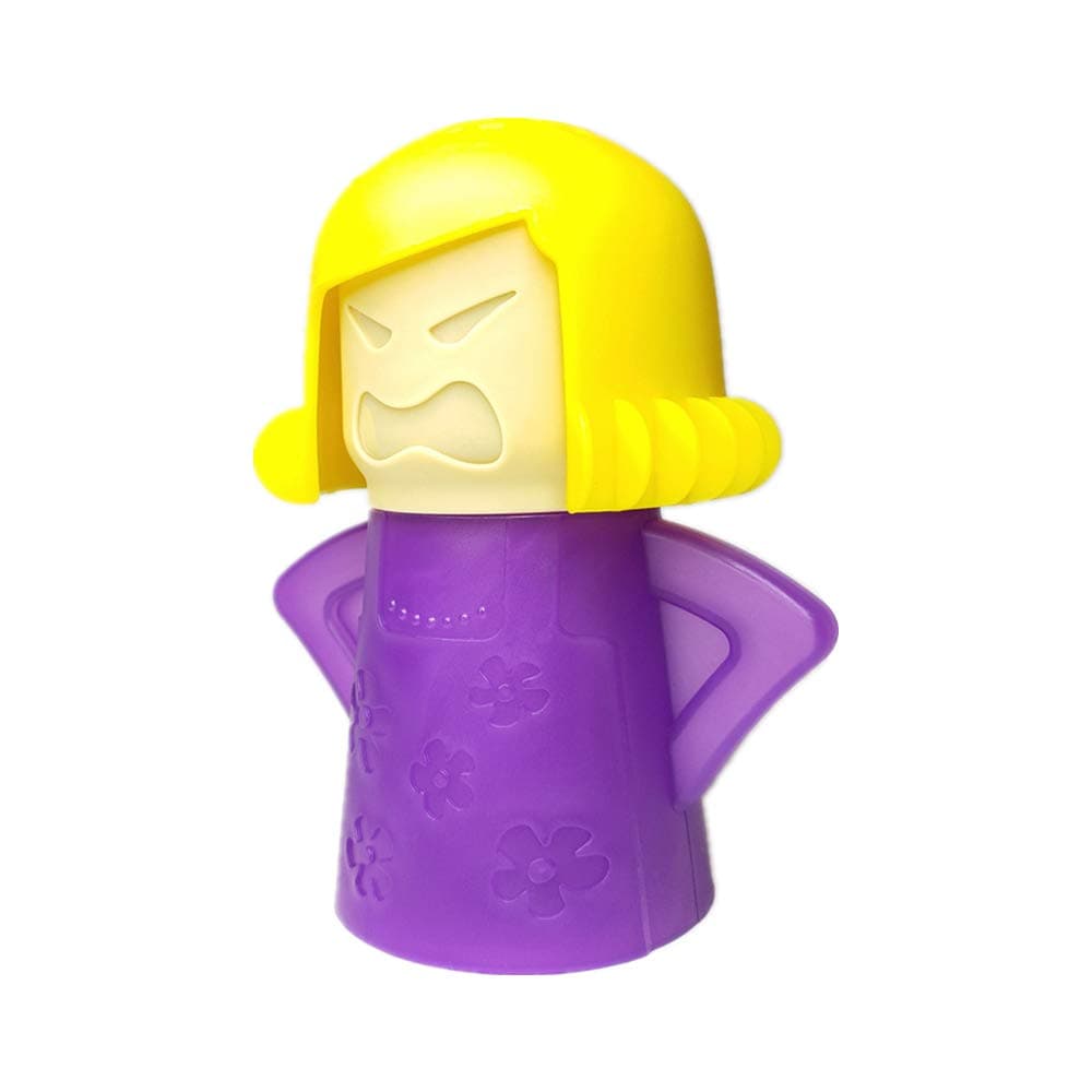 AivwisAngry Mom Microwave Cleaner, Mad Mama Microwave Steam Cleaner, Just Add Vinegar and Water, Easily Cleans the Crud in Minutes (Purple)