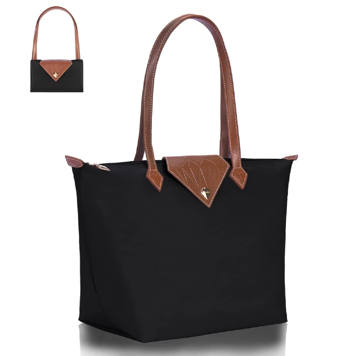 BOJLY Handtasche Damen Groß, Damen-Schultertaschen, Shopper Schultertasche,Wasserdichte Umhängetasche,Faltbare Handtasche Für Leisure Travel Büro Schule Einkauf
