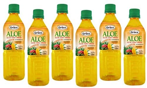 Aloe Vera Juice Drink with Mango - No Perservatives - Rich in Vitamin C - 16.9 fl oz - (6 Pack)