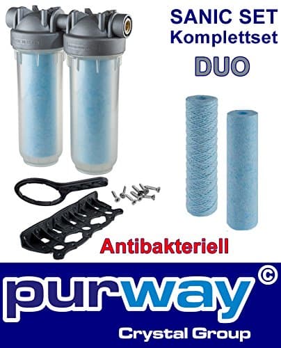 '3/4 Dp Duo Sanic Set ot Sanic Double Filter Housing with Filter Anti-Bacterial