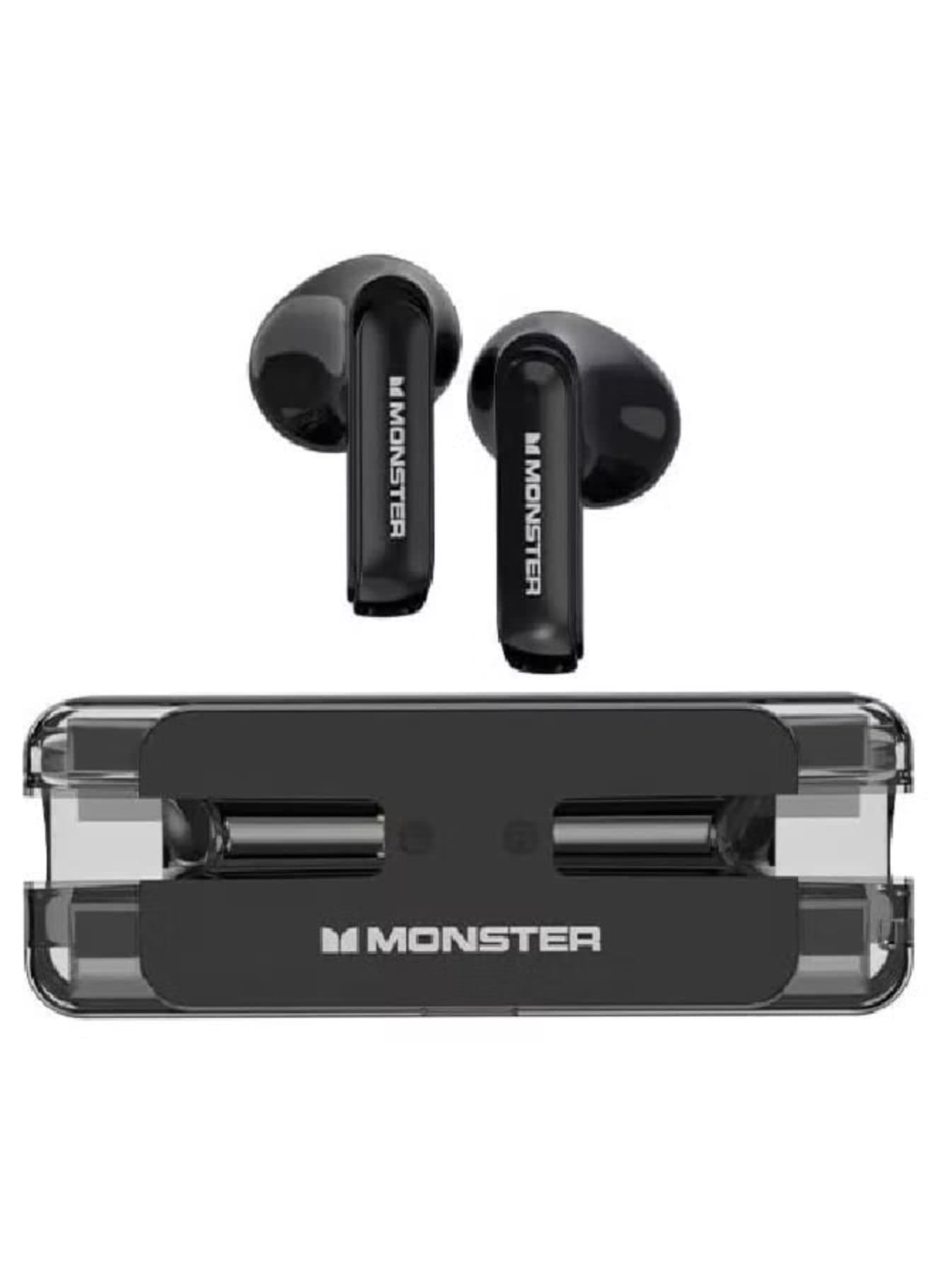 Monster Airmars XKT08 Wireless ENC Gaming Headphones (Black)