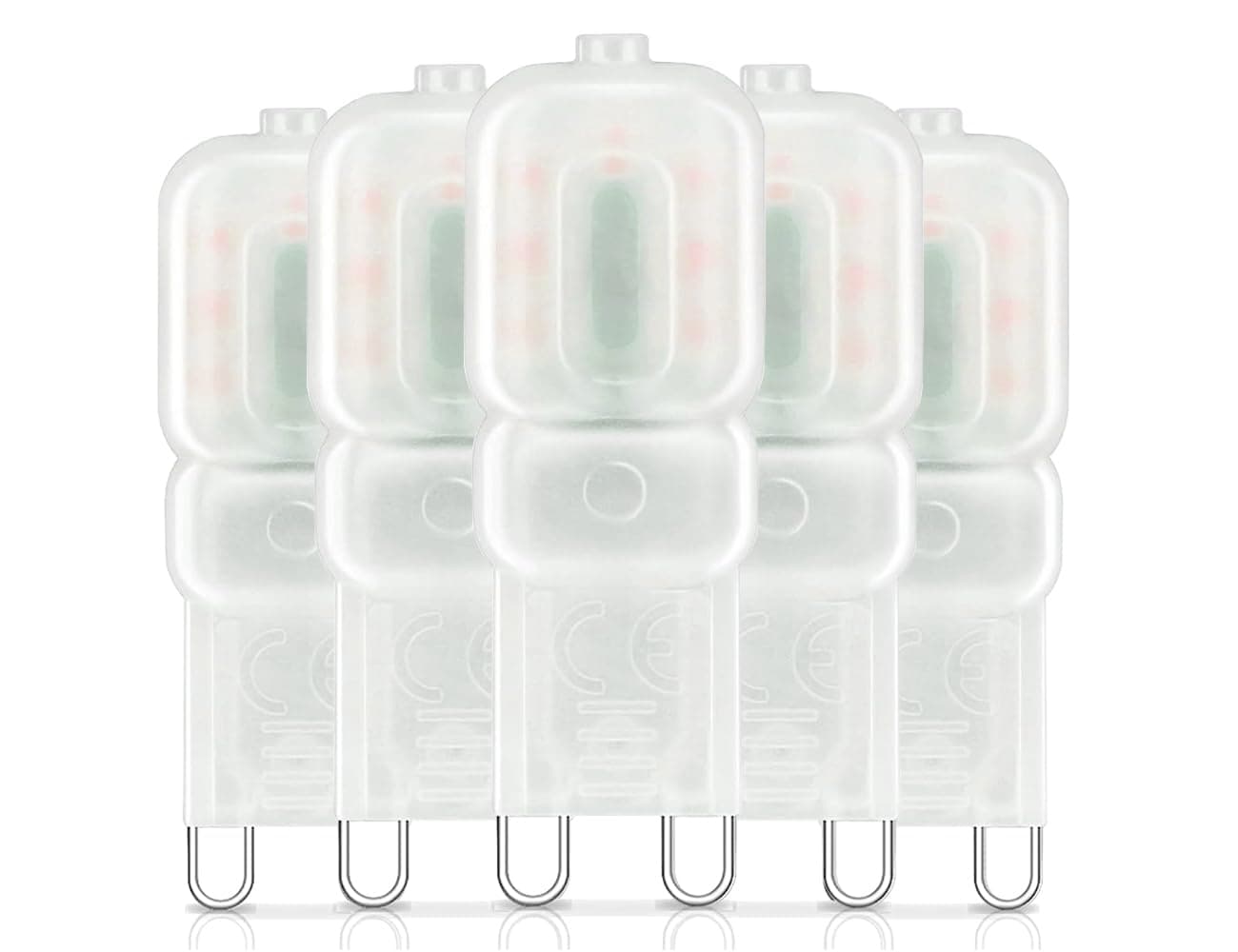 G9 LED Light Bulbs Dimmable 3W (25W Halogen lamp Replacement,Warm White 3000K, 120V AC, 360 Degree Beam Angle,Pack of 5