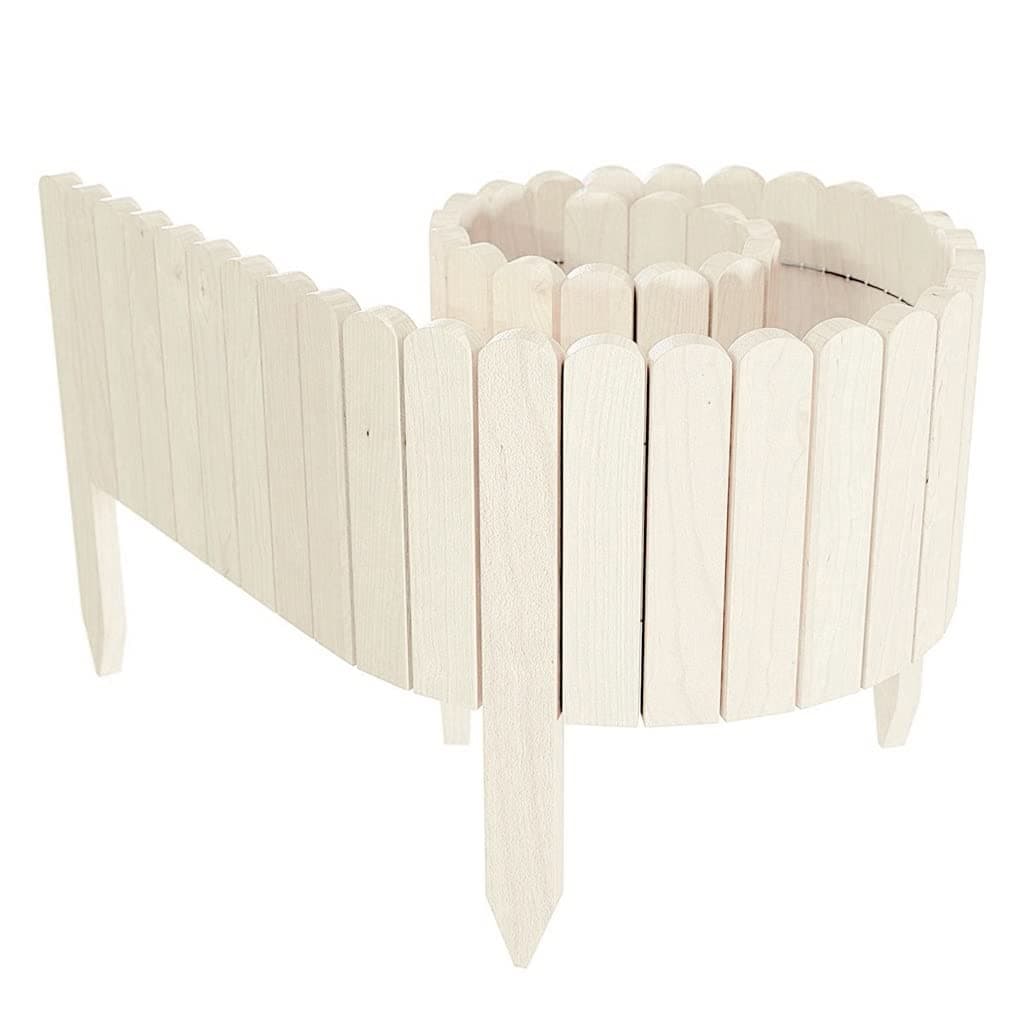 HOUKAI Frame Wheels as Log Border Plugins Roll Easily for Fence Lights Outdoors