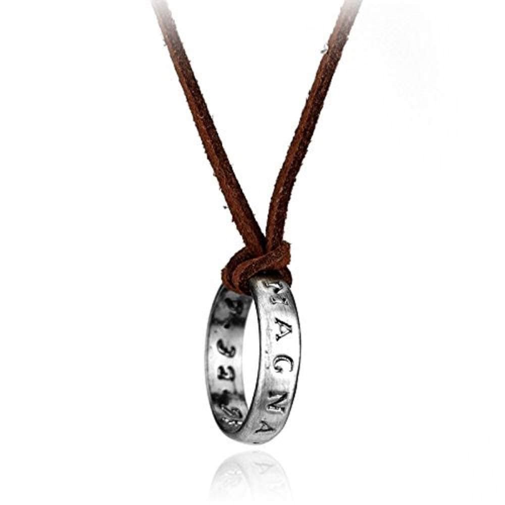 Uncharted Nathan Drake's Ring Engraved Necklace Pendant Strap from Collector's Edition