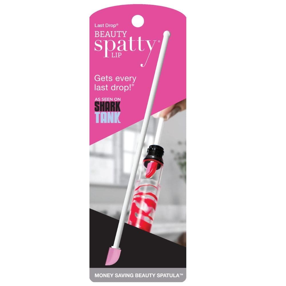 Spatty Daddy Lip Gloss Tiny Beauty Spatula (6 Inch Pink) Shark Tank, Lip Gloss Spatula, Mini Makeup Tool, Stocking Stuffers, Gifts for Women Who Have Everything, Teenage Girls, Small Scraper Cosmetics