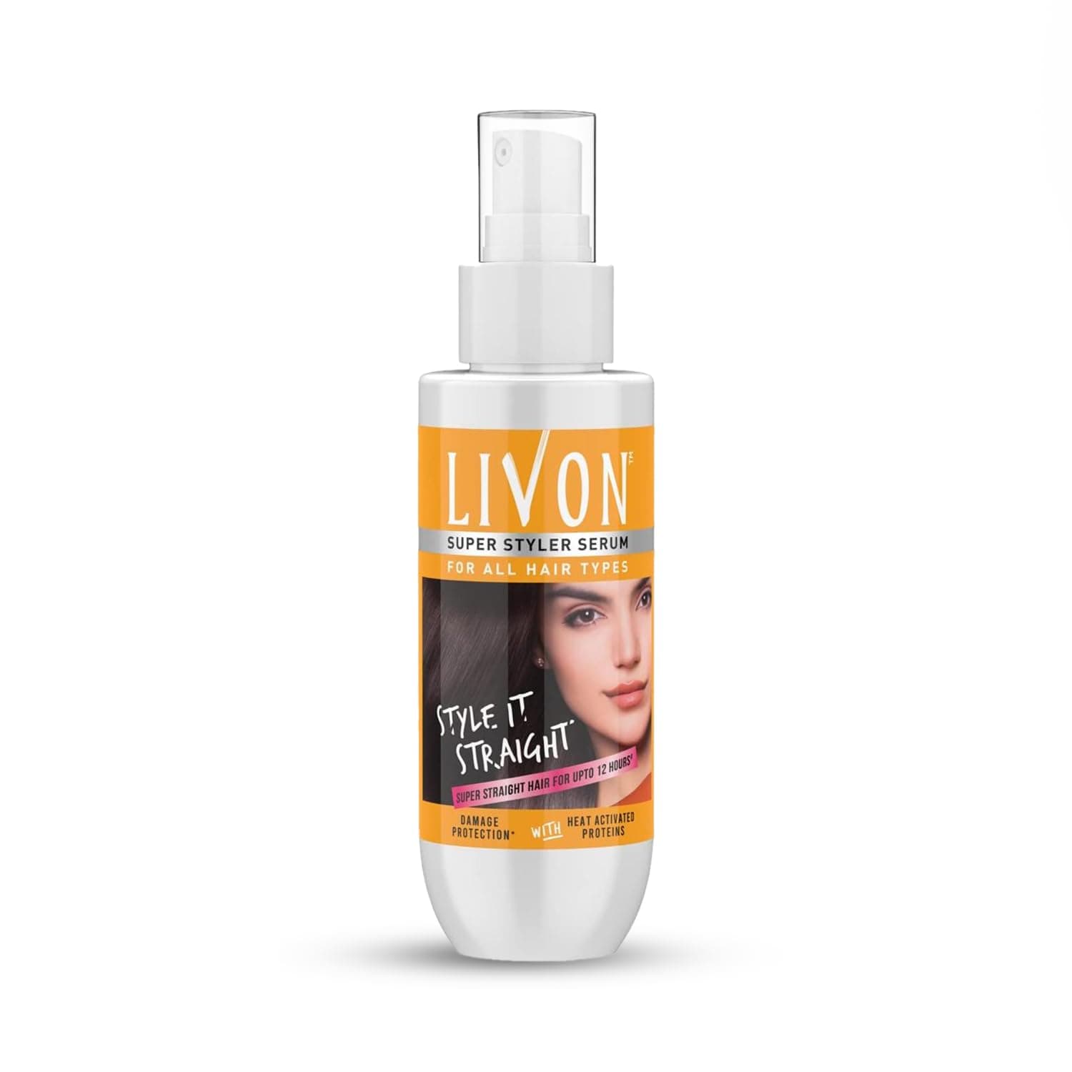 Livon Super Styler Serum For Women & Men | For Hair Straightening | Straighter Hair Up To 12 Hours | 5X Less Hair Breakage | 100ml