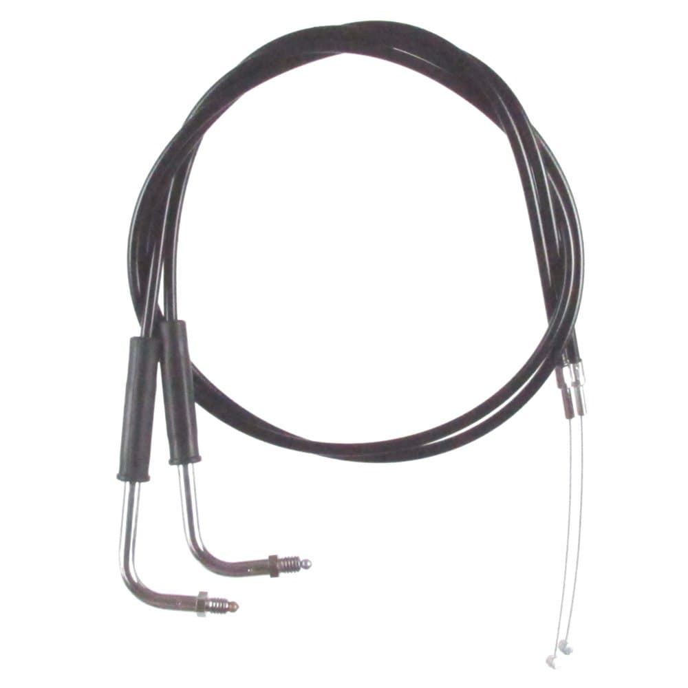 Black Vinyl Coated Throttle Cable Set for 1990-1995 Harley Sportster XLH883 & XLH883H models - HC-0345-0152-883