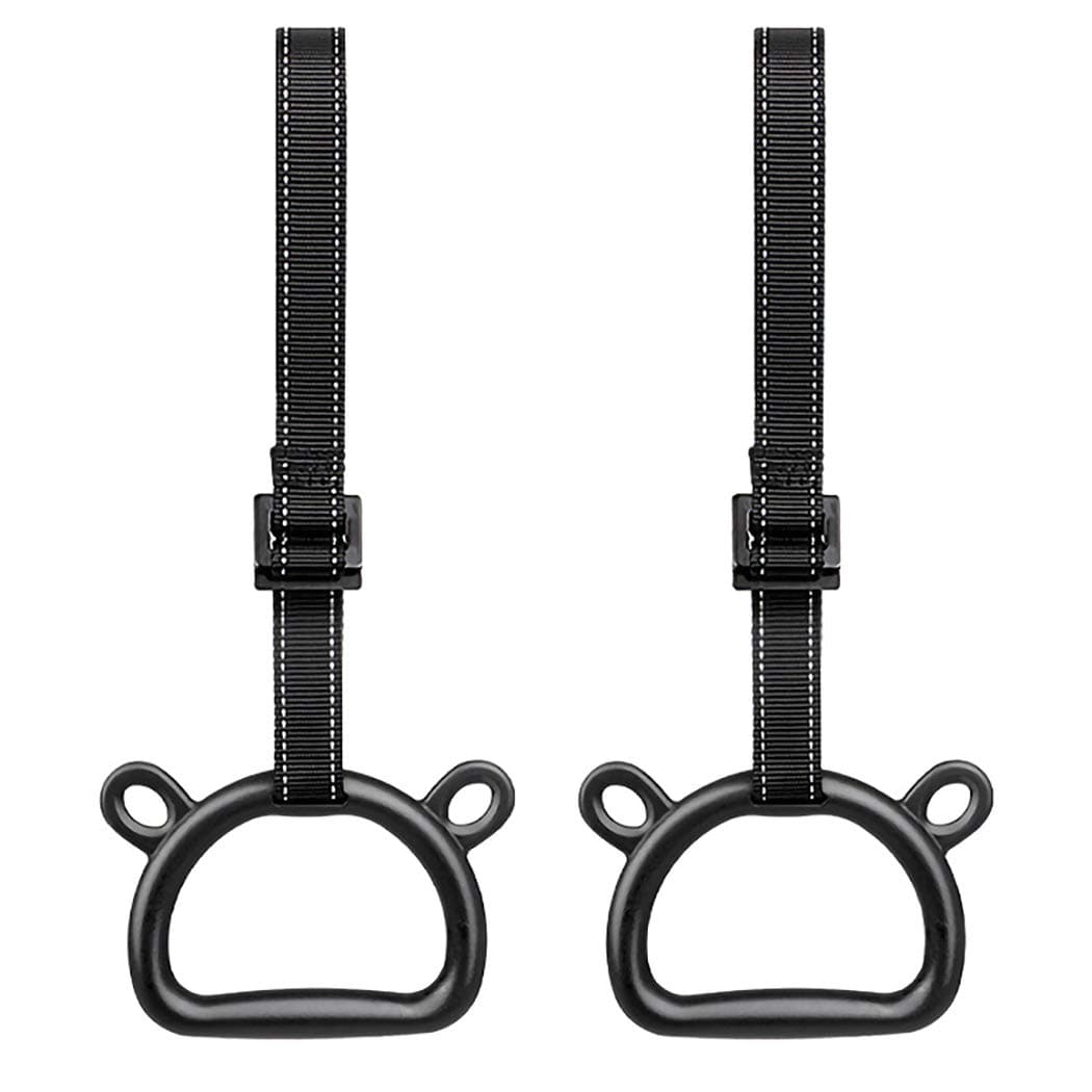 Dorakitten 2PCS Gym Training Rings Professional Gymnastics Rings Swing Bar Rings Obstacle Rings with Straps Swing Gymnastic Rings Hanging Ring