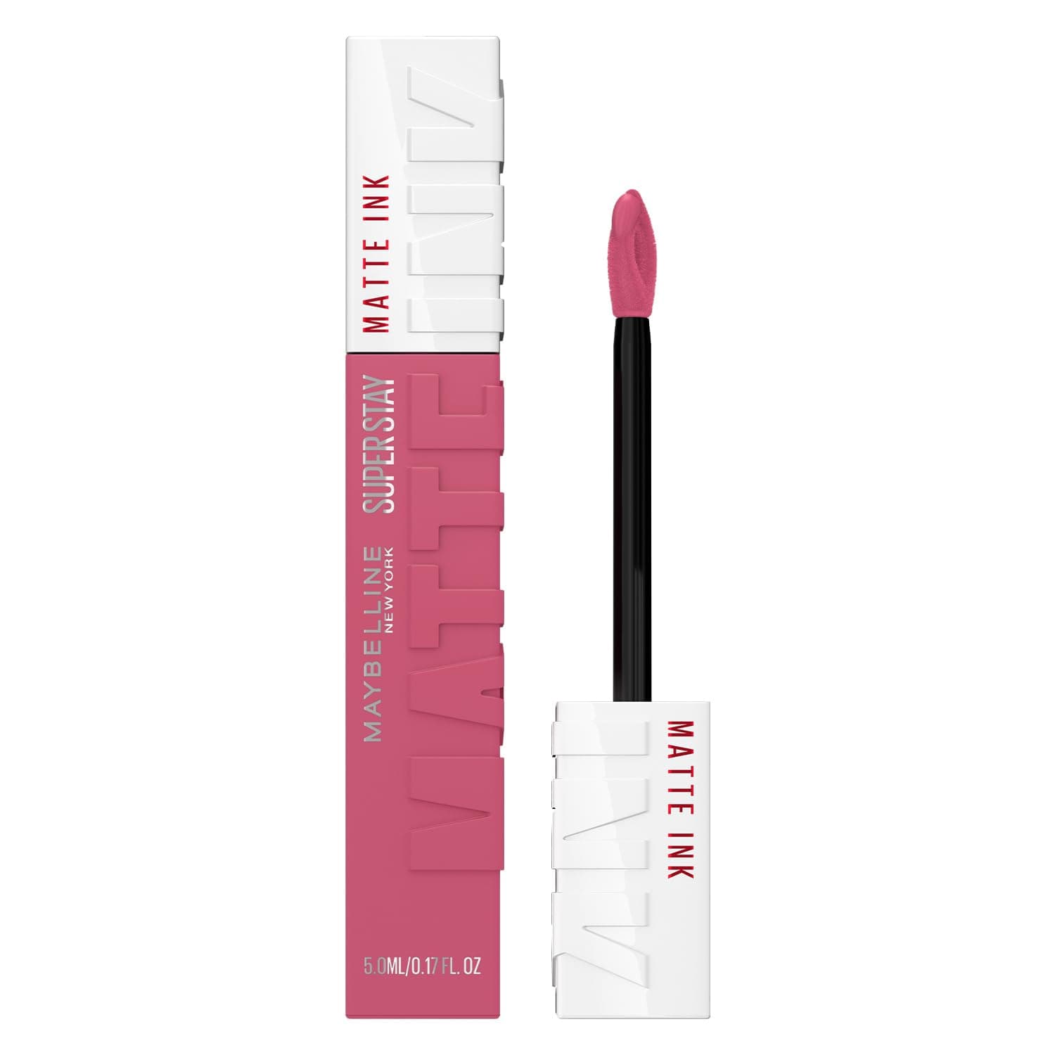 New York SuperStay Matte Ink Liquid Lipstick - 15 Lover, Highly pigmented, Transfer Proof & Fade Proof. Maybelline New York SuperStay Matte Ink Liquid Lipstick Lasts Up To 16 Hour | 5ml