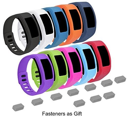 Colorful Replacement Bands for Garmin Vivofit (Vivofit 1) 10 Pack
