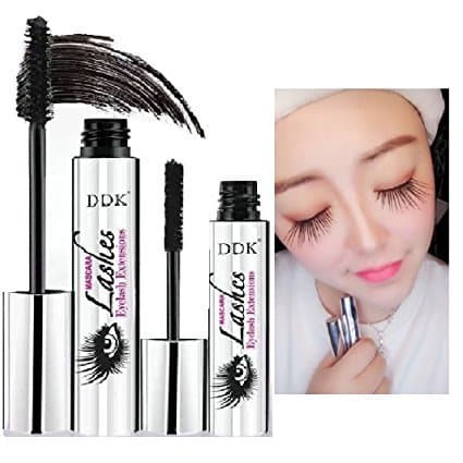 DDK 4D Mascara Cream Makeup Lash Cold Waterproof Mascara Eye Black Eyelash Extension crazy long Style Warm Water Washable Mascara