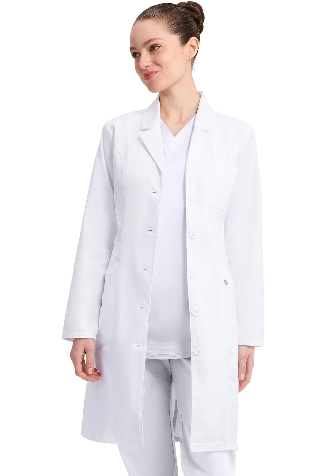 Contemporary Fit Women's 37" Twill Fitted Lab Coat 82401