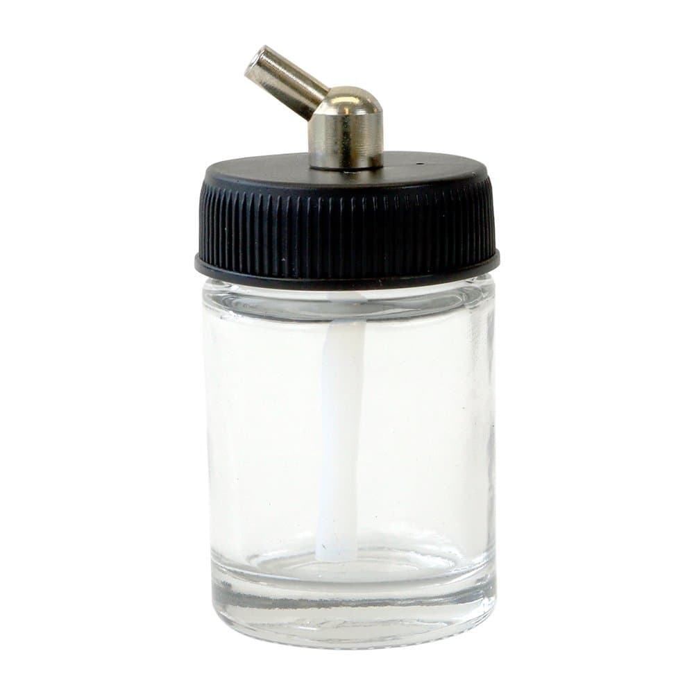 Paasche 1-Ounce Glass Bottle Assembly for H Airbrush (H-1-OZ-AM)