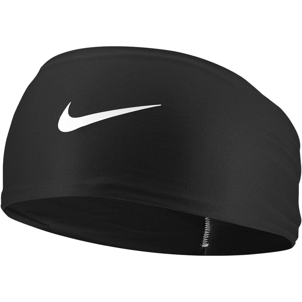 Nike Dri-Fit Head Tie 2.0 Headbands, White/Black, One Size