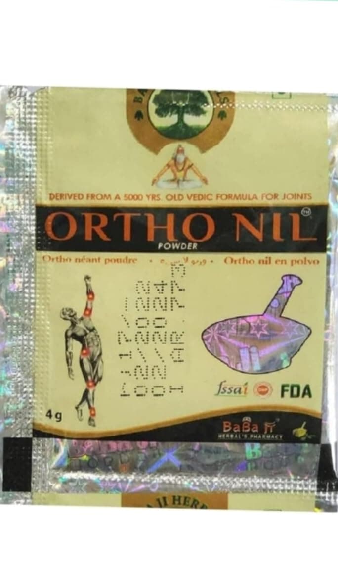 Orthonil Powder|56 Pouches|Babaji Herbals|Pure Herbal And Safe, Pack Of 1