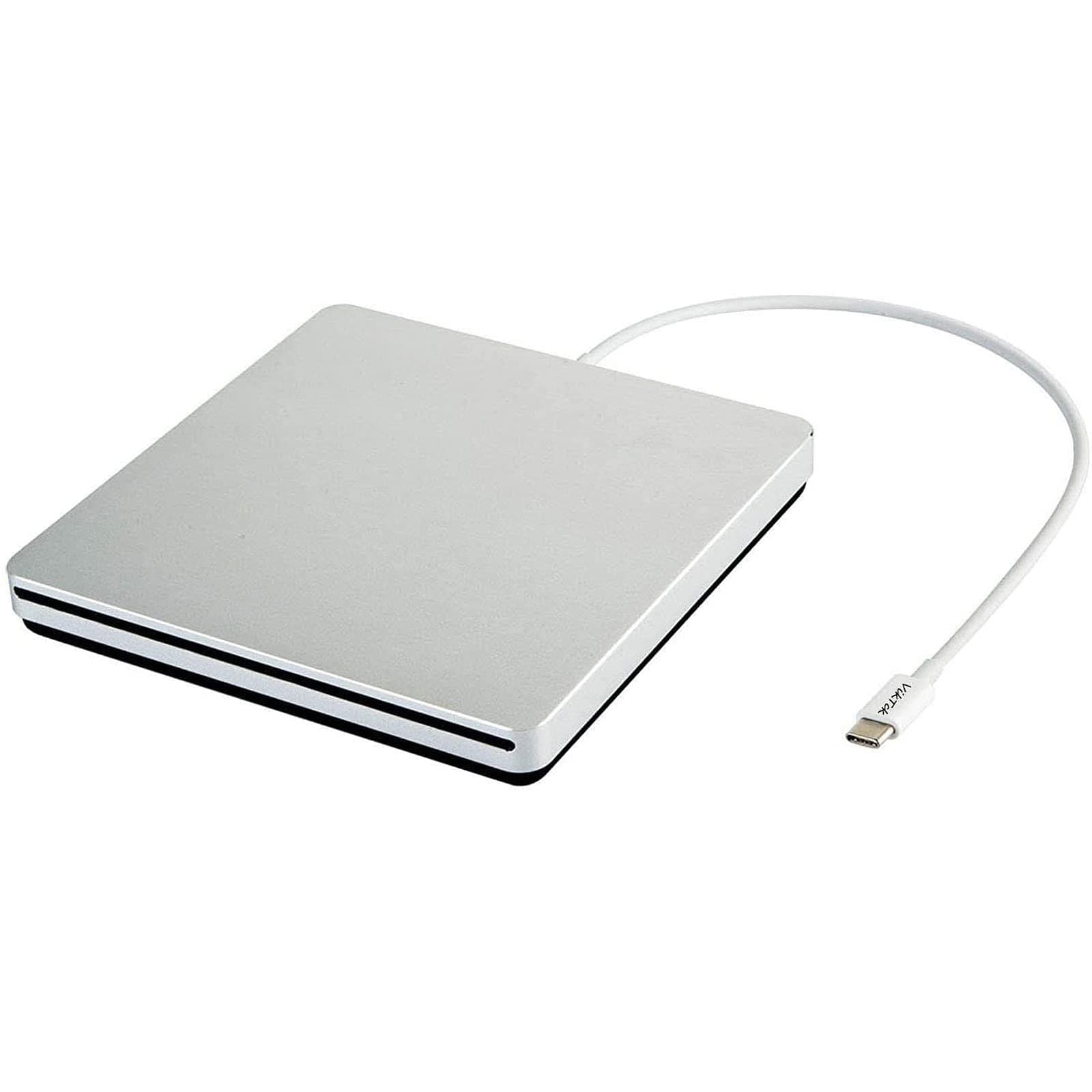 USB-C Superdrive External DVD/CD Reader and DVD/CD Burner for Apple-MacBook Air/Pro/iMac/Mini/MacBook Pro/ASUS/ASUS/DELL Latitude with USB-C Port Plug and Play(Silver)