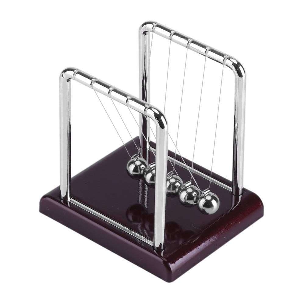 Swinging Magnetic Ball Delaman Metal Balance Steel Ball Toy Newton's Cradle Physics Science Pendulum Desk Decoration Fun Toy Gift for Kid and Adult