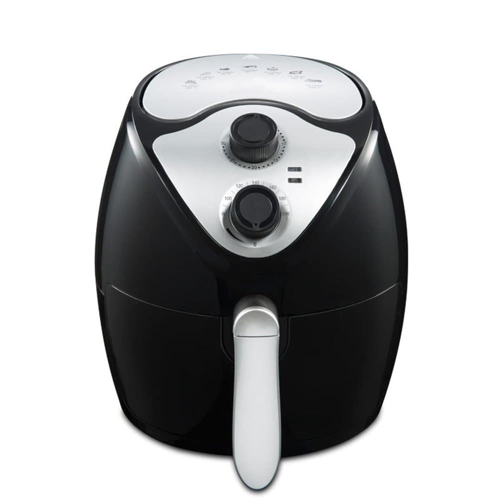 YC Modern Electric Air Fryer, 1300W 2.6L Capacity Oil Free Air Fryer with Removable Dishwasher Safe Basket