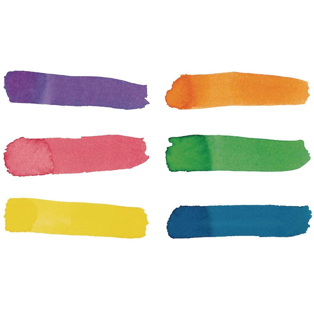 Colorations Liquid Watercolor Paint, Rainbow Pack, 4 oz. - Set of 6 (Item # LWPACK)
