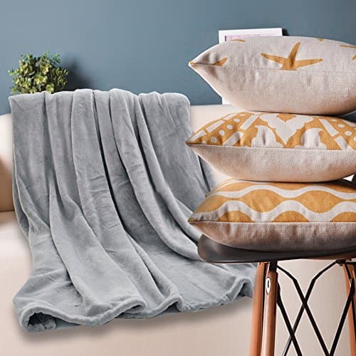 Somewell Coral Blanket, Super Soft Fuzzy Lightweight Bed Blankets, All Seasons Collection Luxury Polar Fleece Blanket Couch Throw The Perfect Shower Gift-King,Smoky Grey