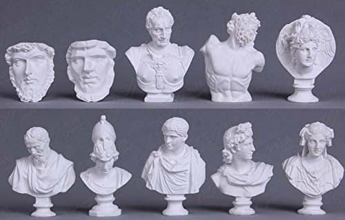 Plastic Sculpture- Set of 10pcs - Hard Plastic Resin Figurine - ST02