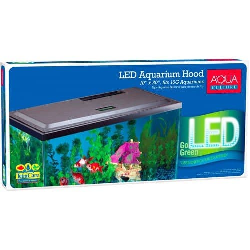 Aqua Culture LED Aquarium Hood for 10 Gallon Aquariums