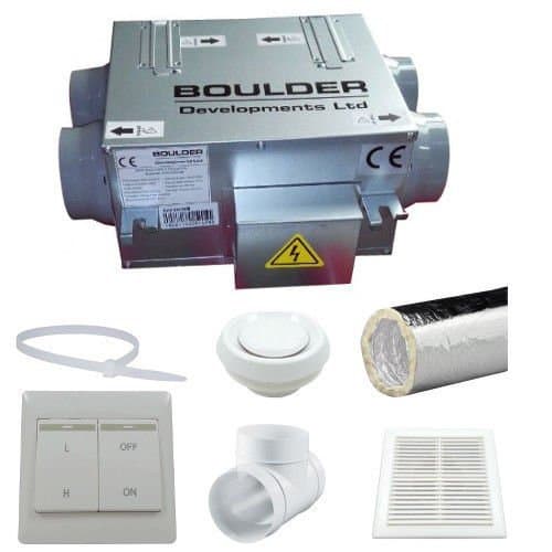 HRVU DHV-04/100B Heat Recovery Ventilation Full 4 Room System Condensation Control