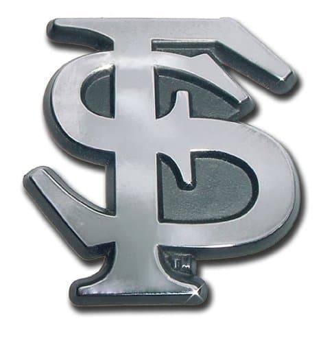 MVP Accessories Florida State Seminoles Premier Chrome Metal FS Auto Emblem
