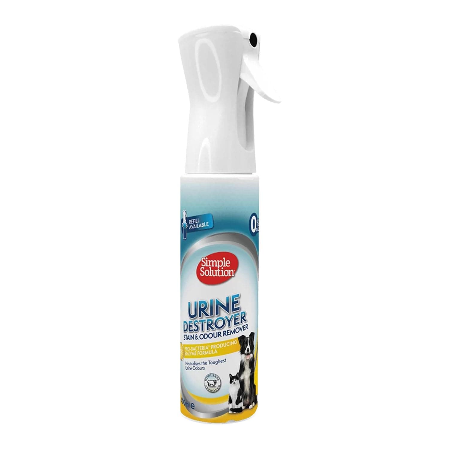 New Spray Technology Urine Destroyer, Pet Stain and Odour Remover with Pro-bacteria Cleaning Power - 400ml